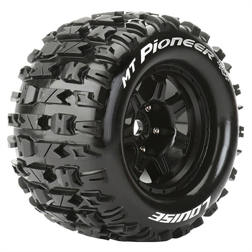 LOUISE RC MT-PIONEER 1/8 SPORT 0" OFFSET HEX 17MM BLACK E-